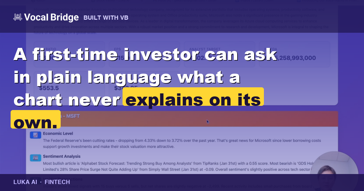 Luka AI: voice-based market research for first-time investors thumbnail