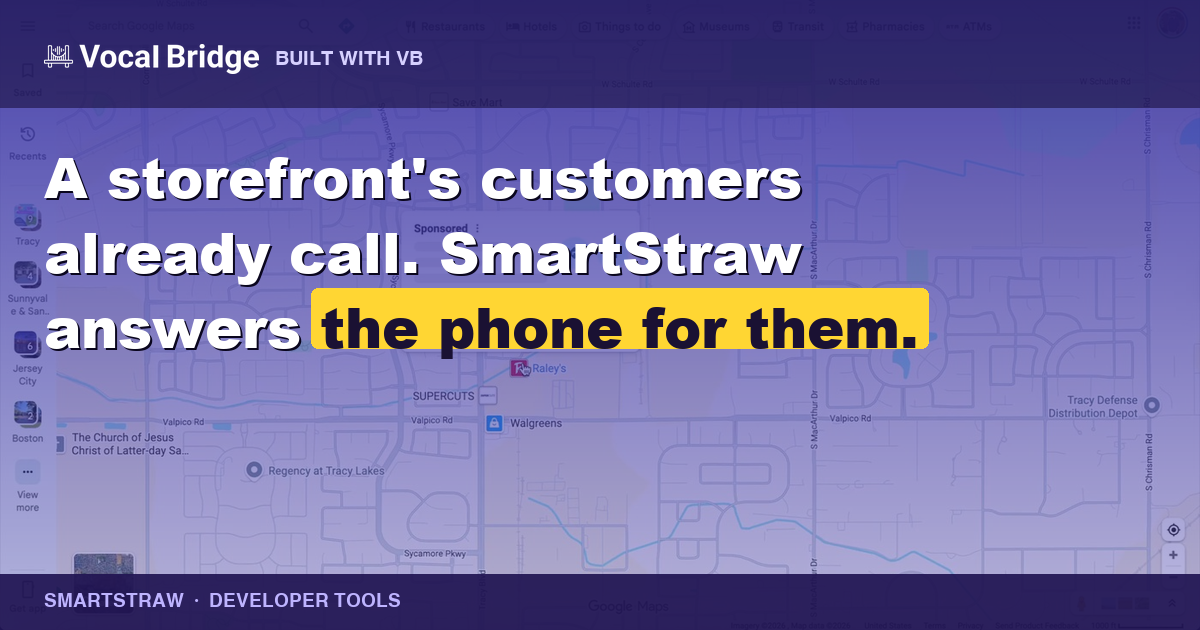 SmartStraw: no-code voice agents for small businesses thumbnail